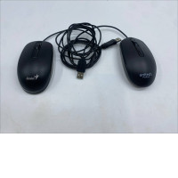 Set of 2 Black wired mouse 