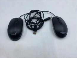 Set of 2 Black wired mouse 