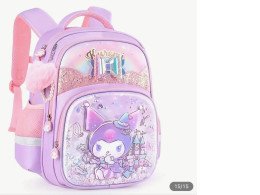Sanrio Kuromi Backpack, Book Bag, School Backpack, Kawaii, Kids, Pink