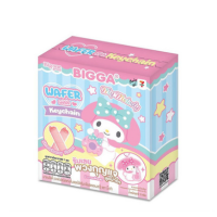 Bigga Strawberry Wafer with My Melody Keychain Bigga Strawberry Wafer with My Melody Keychain
