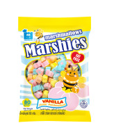 Vanilla-scented marshmallows, flower shape, size 80 grams
