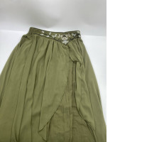 Women's long olive green skirt 