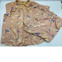 Pink patterned shirt and pants pajamas