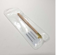 Wooden Handle Tambour Beading Needle Set & Crochet
