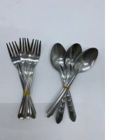 Set of 3 Stainless steel spoon and fork