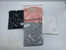 Set of 4 Women's short-sleeved round neck shirt 