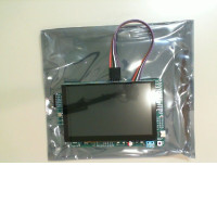 Touchscreen monitor part for computer with connection cable