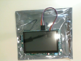 Touchscreen monitor part for computer with connection cable
