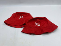 Set of 2 Red bucket hat