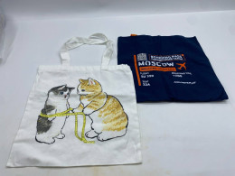 Set of 2 White and blue cloth bag Set of 2 White and blue cloth bag