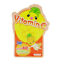 eXta Vitamin C dietary supplement 60 mg. Pineapple flavor 20 tablets