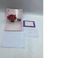 Set of 2 Birthday postcard 