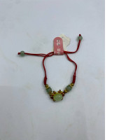 Red bracelet with beads 