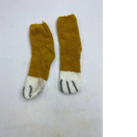 Orange winter socks