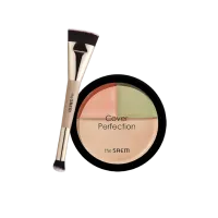 Set of 2 Cover Perfection Triple Foundation Balm + Brush