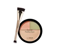 Set of 2 Cover Perfection Triple Foundation Balm + Brush