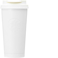 Starbucks Starbucks Recycled Stainless Steel TOGO Logo Tumbler, Matte White, 16.6 fl oz (473 ml)