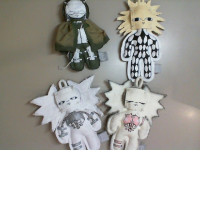 Set of 4 handmade fabric toys Set of 4 handmade fabric toys