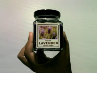 Lavender scented candle