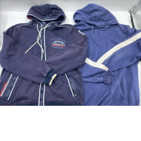 Set of 2 Blue hooded sweatshirt 