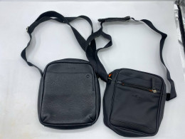 Set 2 Men's black shoulder bag 