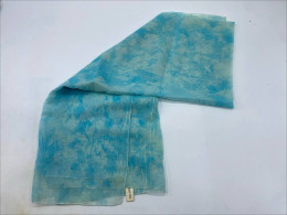 light blue scarf