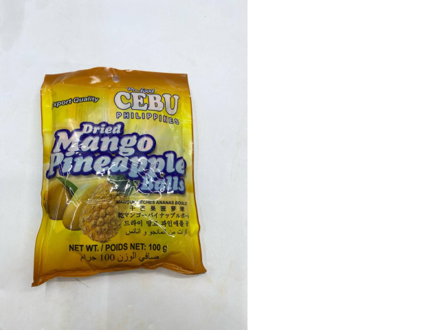 Cebu Dried Mango Pineapple Balls Cebu Dried Mango Pineapple Balls