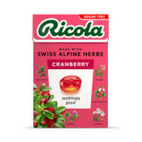 Set of 3 Ricola Cranberry Swiss Herbal Sweets Box Set of 3 Ricola Cranberry Swiss Herbal Sweets Box