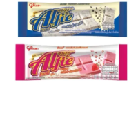 Set of 2 Glico Alfie Strawberry Cookies & Cream 