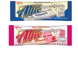 Set of 2 Glico Alfie Strawberry Cookies & Cream 