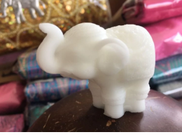 Set of 2 Elephant-shaped soap, ThaiSoap