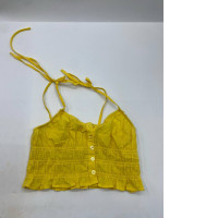 Women's yellow crop top