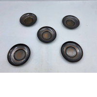 Set of 5 Japanese stainless steel coasters 
