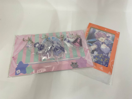 Set of anime postcard and keychains Set of anime postcard and keychains