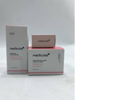 Set of 3 MEDICUBE (PDRN PINK COLLAGEN CAPSULE CREAM, PDRN PINK PEPTIDE SERUM, AGE-R BOOSTER HEAD CASE PINK)