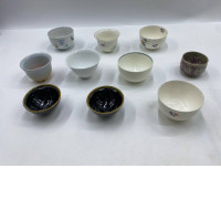 Set of 10 Glass, Japanese hot tea glass
