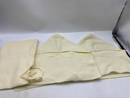 Set of 3 Girls' cream colored knitted sweaterv 