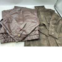 Set of 2 Vintage faux leather jacket