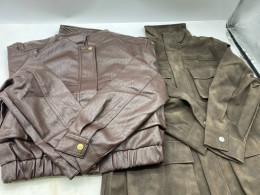 Set of 2 Vintage faux leather jacket