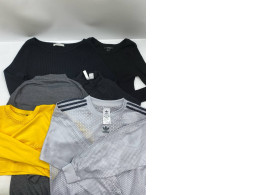 Set of 6 Women's long-sleeved round neck T-shirt