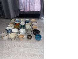 a large set of decorative mugs for the tea ceremony number two