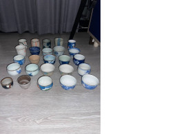 a large set of decorative mugs for the tea ceremony number four