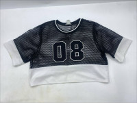 Women's mesh round neck shirt