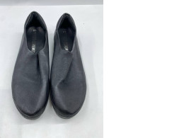Black leather ballet slip-on shoes from Trippen.