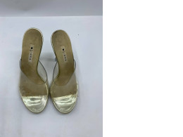 Women's gold high heels