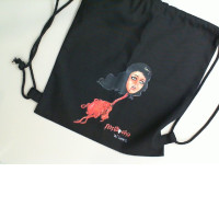Black fabric bag