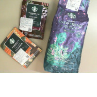 Set of 3 coffee from Starbucks. 