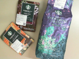 Set of 3 coffee from Starbucks. 