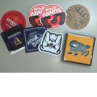 A set of paper coasters
