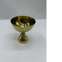 Set of 5 gold cups